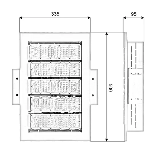 Đèn phòng nổ cây xăng Module SMD - Công suất 250W - Ảnh 5
