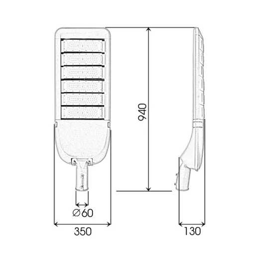 Đèn LED đường phố D02 Module SMD - Công suất 300W - Ảnh 8