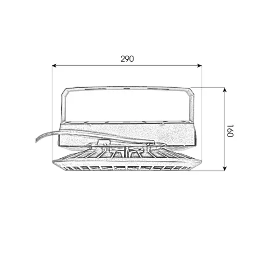 Đèn nhà xưởng UFO X01 Nguồn hộp - Công suất 100W - Ảnh 4