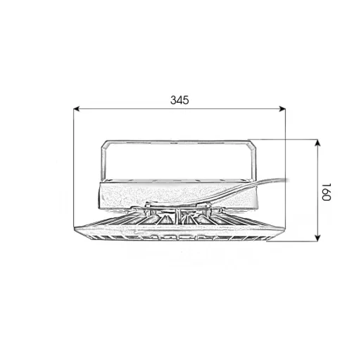 Đèn nhà xưởng UFO X01 Nguồn hộp - Công suất 150W - Ảnh 7