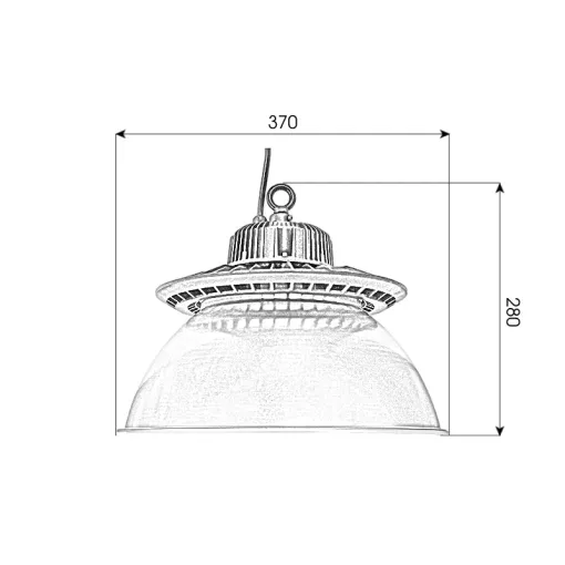 Đèn nhà xưởng UFO X01 Nguồn tròn - Công suất 100W - Ảnh 15