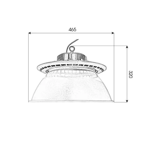 Đèn nhà xưởng UFO X01 Nguồn tròn - Công suất 200W - Ảnh 12