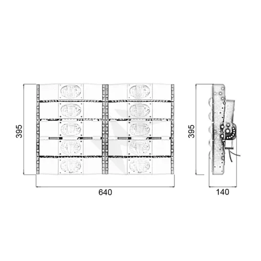 Đèn pha LED module COB P03 - Công suất 500W - Ảnh 10