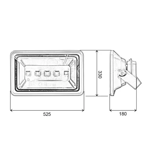 Đèn pha PXH chip LED COB - Công suất 250W - Ảnh 9