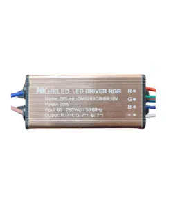 Nguồn điện đèn LED đổi màu - 20W (DPL-HK-DM020RGB-BR18V) - 85 ~ 265 Vac 50/60Hz; Out 10-21Vdc.
