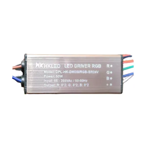 Nguồn điện đèn LED đổi màu - 50W (DPL-HK-DM050RGB-BR24V) - 85 ~ 265 Vac 50/60Hz; Out 16-27Vdc.