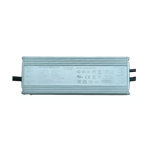 Nguồn điện INVENTRONIC - 150W (EUM-150S420DG)- 90~305Vac 50/60Hz; Out 18~54Vdc; Out put: 2.8 – 4.2A; Size: 178*60*36.5mm (NW: 735g)| DM 6kV, CM 10kV
