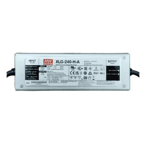 Nguồn điện MEANWELL 240W (XLG-240-H-A)- 100~305Vac 50/60Hz; Out 27~56Vdc; Out put: 4.28~6.66A; Size: 219*63*35.5mm (1Kg;16pcs / 16Kg)