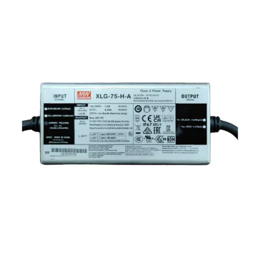 Nguồn điện MEANWELL - 75W (XLG-75-H-A)- 100~305Vac 50/60Hz; Out 27~54Vdc; Out put: 0.65-2.1A; Size: 140*63*32mm (0.58Kg;24pcs /15Kg)
