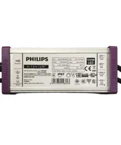Nguồn điện PHILIP DIM 5 LEVER XITANIUM 100W (Xi LP 100W 0.3-1.05A S1 WL I155) - 110~277Vac 50/60Hz; Out 46~143Vdc; Out put: 0.3-1.05A; Size: 195*68*40mm.