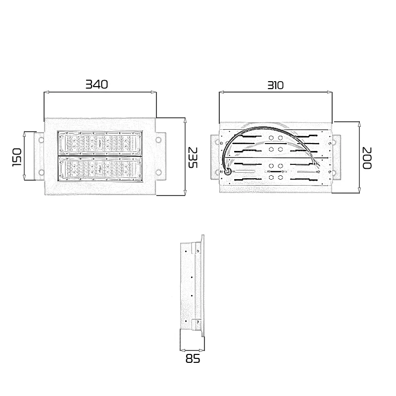 Đèn phòng nổ cây xăng Module SMD - Công suất 50W - Ảnh 9